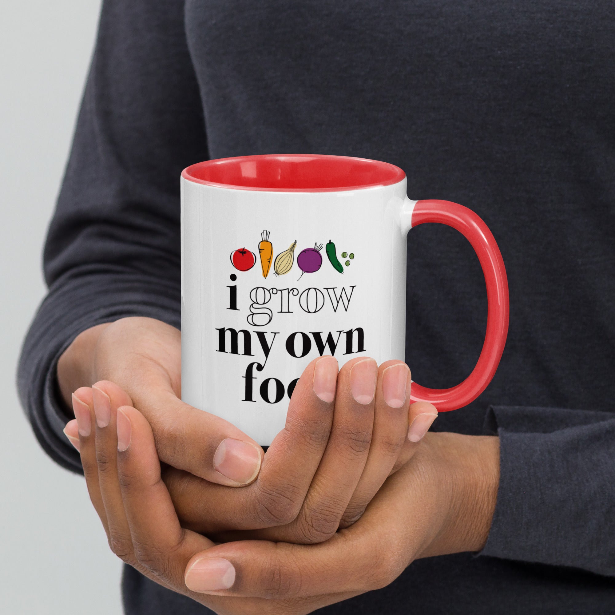 "I Grow My Own Food" Ceramic Mug, 11 oz